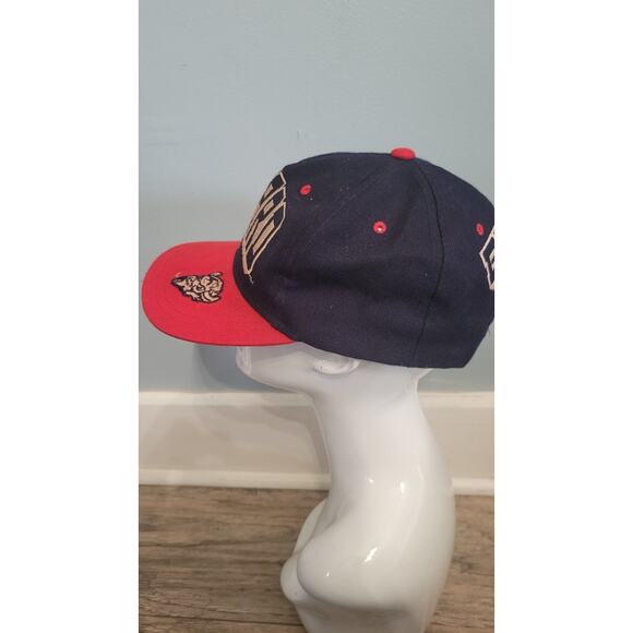 Vintage Howard University Hat Bison Logo HBCU Snapback Cap Blue Red Made in... - Picture 2 of 8